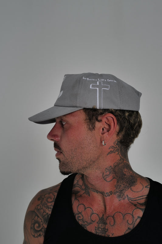 Grey Jesus cap