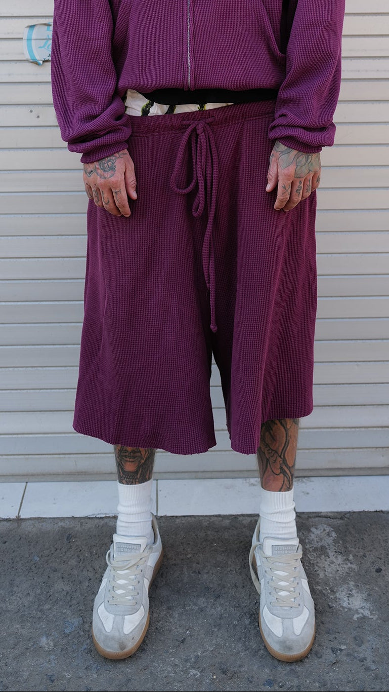 Wine Waffle Shorts