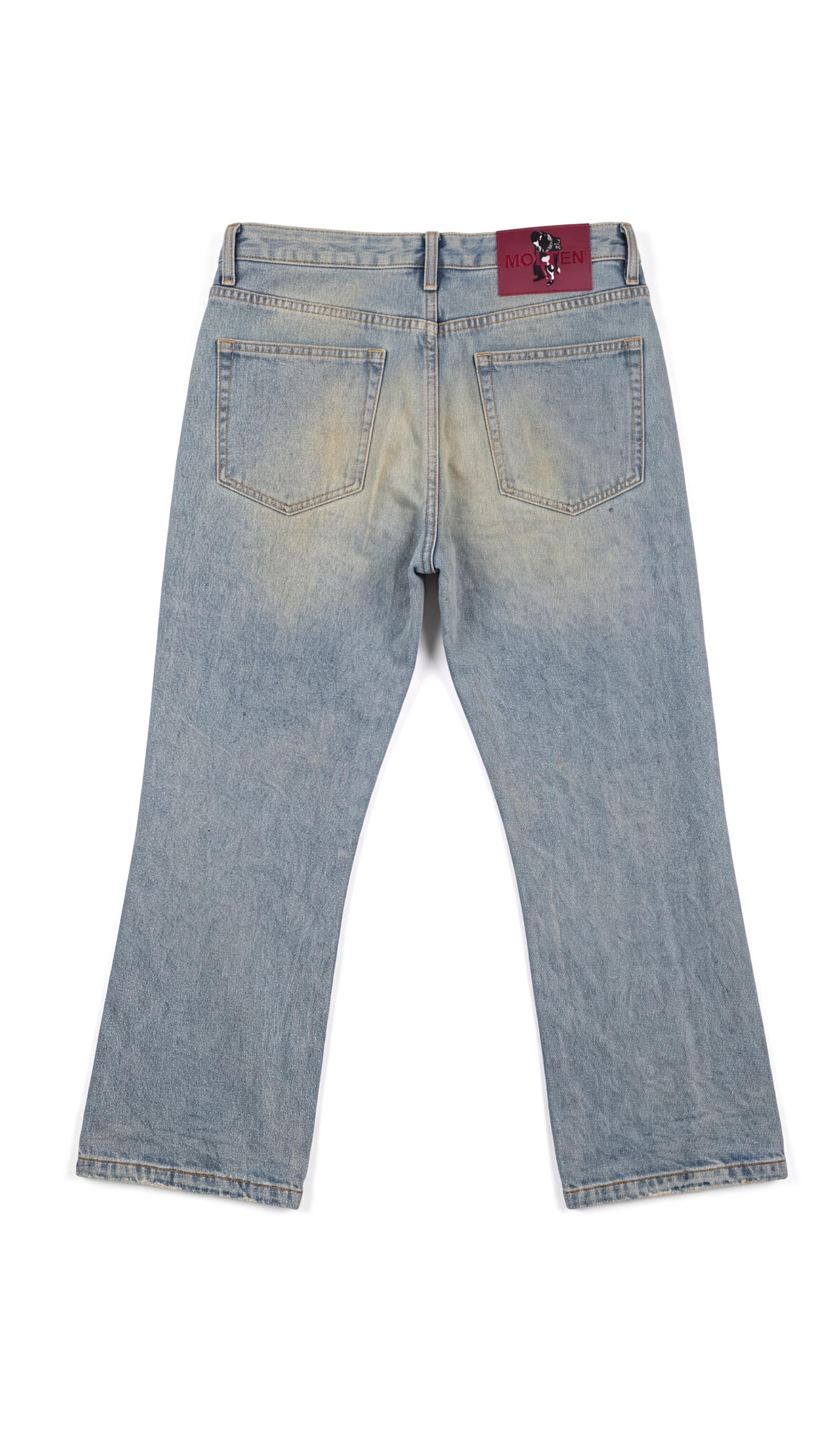 Bootcut Distressed Jeans