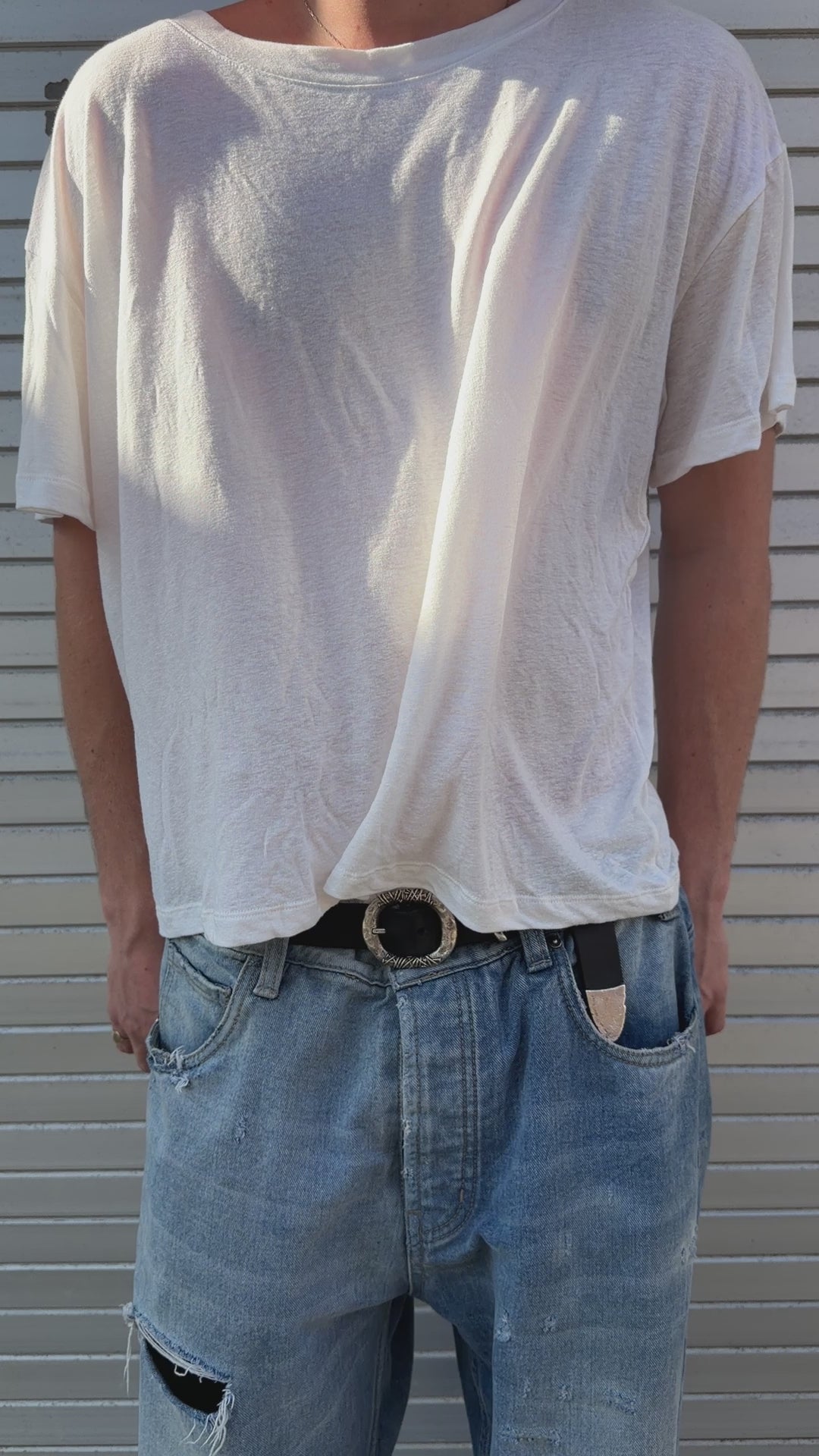 Premium White Linen Tee